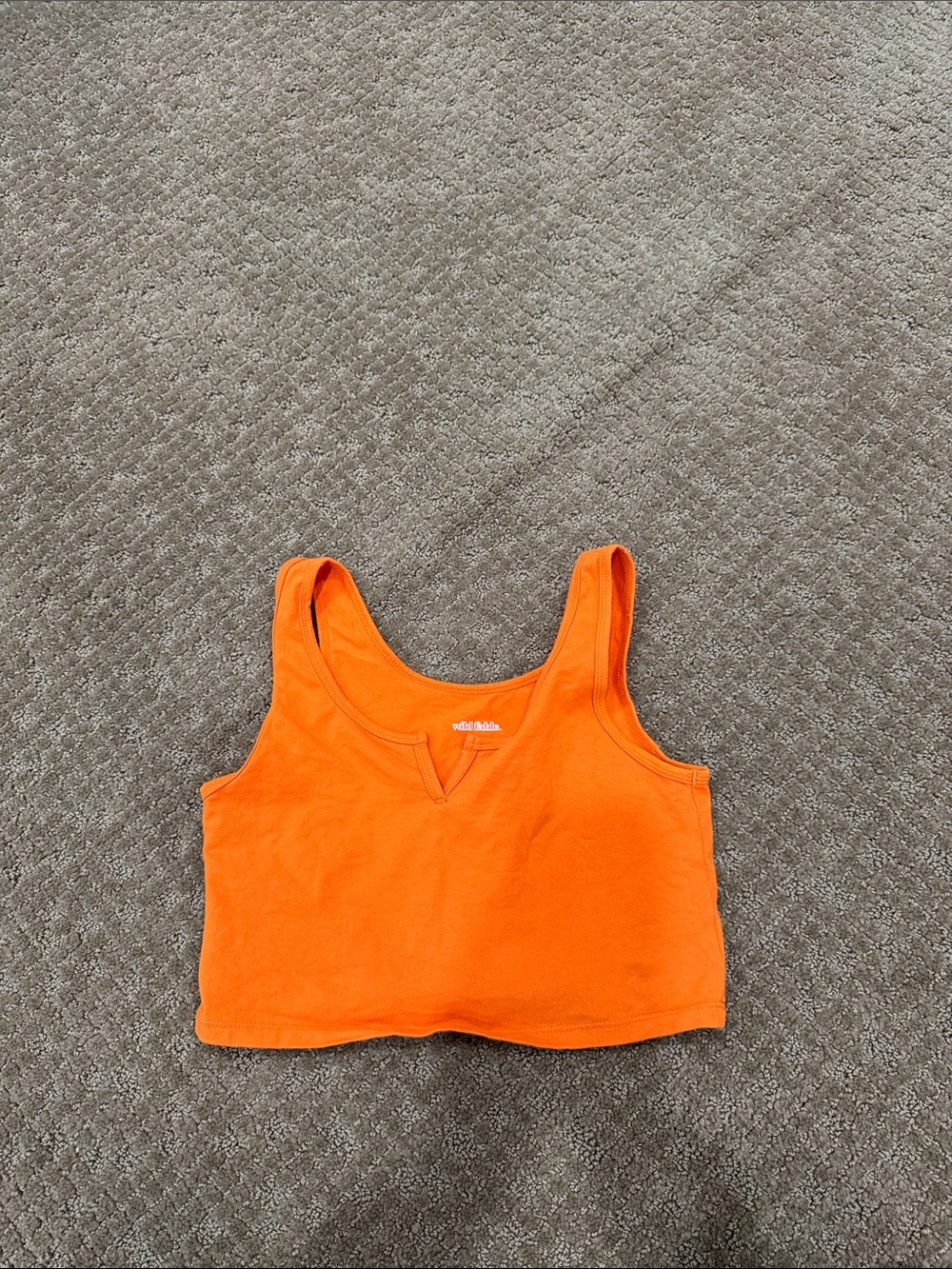 wild fable Bright Orange Cropped Tank